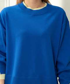 STRAWBERRY-FIELDS(ストロベリーフィールズ) |レイヤード風バイカラーニット