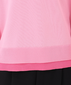 STRAWBERRY-FIELDS(ストロベリーフィールズ) |レイヤード風バイカラーニット