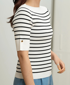 STRAWBERRY-FIELDS(ストロベリーフィールズ) |半袖リブニット