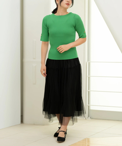 STRAWBERRY-FIELDS(ストロベリーフィールズ) |半袖リブニット