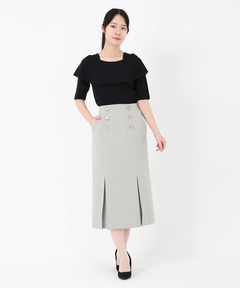 STRAWBERRY-FIELDS(ストロベリーフィールズ) |メタル釦タイトスカート