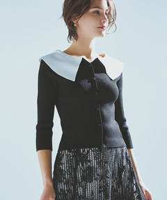 STRAWBERRY-FIELDS(ストロベリーフィールズ) |抜け衿風リブニット