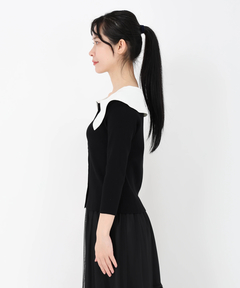 STRAWBERRY-FIELDS(ストロベリーフィールズ) |抜け衿風リブニット