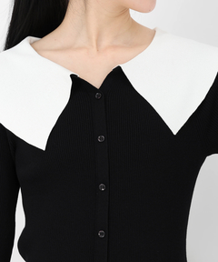 STRAWBERRY-FIELDS(ストロベリーフィールズ) |抜け衿風リブニット