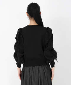 STRAWBERRY-FIELDS(ストロベリーフィールズ) |シャーリングスリーブニット