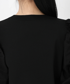 STRAWBERRY-FIELDS(ストロベリーフィールズ) |シャーリングスリーブニット