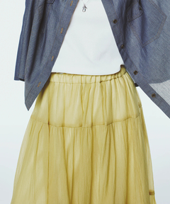 STRAWBERRY-FIELDS(ストロベリーフィールズ) |シアータフタティアードスカート