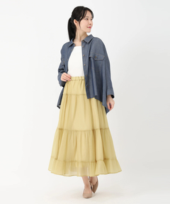 STRAWBERRY-FIELDS(ストロベリーフィールズ) |シアータフタティアードスカート