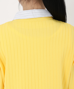 STRAWBERRY-FIELDS(ストロベリーフィールズ) |シャツレイヤード風ニットカーディガン