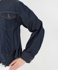 STRAWBERRY-FIELDS(ストロベリーフィールズ) |ノーカラーライトデニムはおり