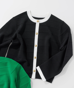 STRAWBERRY-FIELDS(ストロベリーフィールズ) |ミラノリブニットジャケット