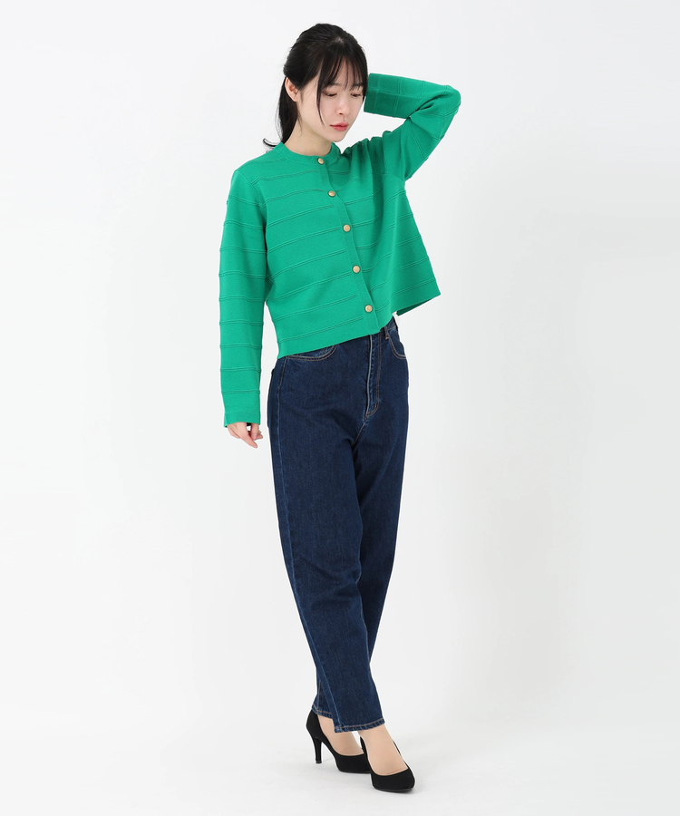 SALSATION リブニットグローブ グリーン 新作 SALSATION リブニット