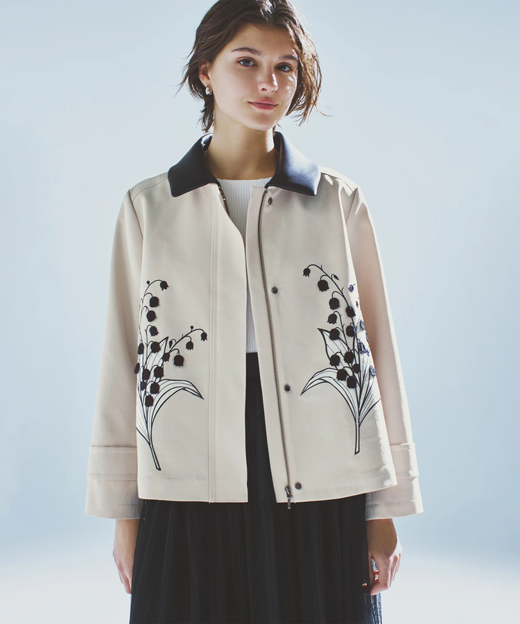 STRAWBERRY-FIELDS(ストロベリーフィールズ) |すずらん刺繍ショートコート