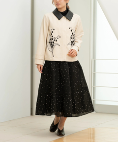 STRAWBERRY-FIELDS(ストロベリーフィールズ) |すずらん刺繍ショートコート