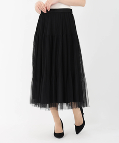 STRAWBERRY-FIELDS(ストロベリーフィールズ) |クリスタルプリーツチュールスカート