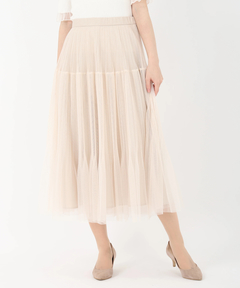 STRAWBERRY-FIELDS(ストロベリーフィールズ) |クリスタルプリーツチュールスカート