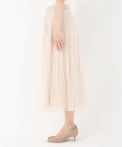 STRAWBERRY-FIELDS(ストロベリーフィールズ) |クリスタルプリーツチュールスカート