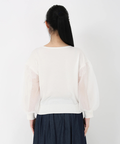 STRAWBERRY-FIELDS(ストロベリーフィールズ) |チュール＊フラワーレーススリーブニット