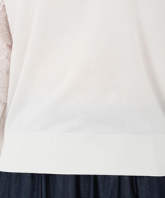 STRAWBERRY-FIELDS(ストロベリーフィールズ) |チュール＊フラワーレーススリーブニット