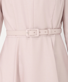 STRAWBERRY-FIELDS(ストロベリーフィールズ) |衿つきフィット＆フレアーワンピース