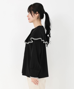 STRAWBERRY-FIELDS(ストロベリーフィールズ) |ケープカラーブラウス