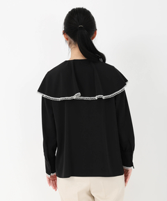 STRAWBERRY-FIELDS(ストロベリーフィールズ) |ケープカラーブラウス