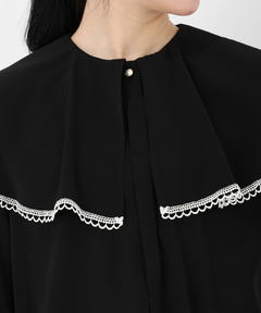 STRAWBERRY-FIELDS(ストロベリーフィールズ) |ケープカラーブラウス