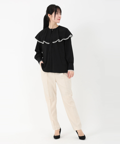 STRAWBERRY-FIELDS(ストロベリーフィールズ) |ケープカラーブラウス