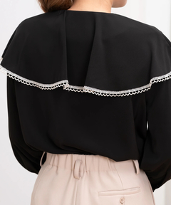 STRAWBERRY-FIELDS(ストロベリーフィールズ) |ケープカラーブラウス