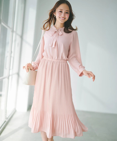 STRAWBERRY-FIELDS(ストロベリーフィールズ) |２ｗａｙボウタイプリーツワンピース