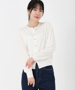 STRAWBERRY-FIELDS(ストロベリーフィールズ) |変形メタル釦カーディガン