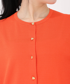 STRAWBERRY-FIELDS(ストロベリーフィールズ) |変形メタル釦カーディガン