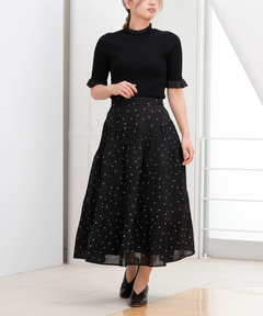 STRAWBERRY-FIELDS(ストロベリーフィールズ) |ドットプリーツティアードスカート