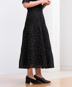 STRAWBERRY-FIELDS(ストロベリーフィールズ) |ドットプリーツティアードスカート