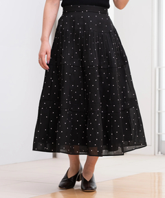 STRAWBERRY-FIELDS(ストロベリーフィールズ) |ドットプリーツティアードスカート