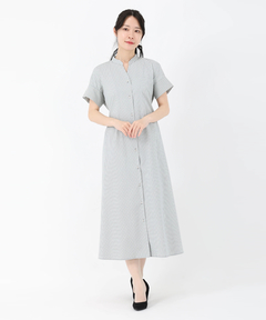 STRAWBERRY-FIELDS(ストロベリーフィールズ) |リボン付きシャツワンピース