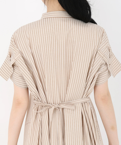 STRAWBERRY-FIELDS(ストロベリーフィールズ) |リボン付きシャツワンピース