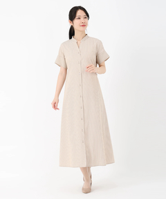 STRAWBERRY-FIELDS(ストロベリーフィールズ) |リボン付きシャツワンピース