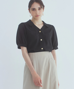 STRAWBERRY-FIELDS(ストロベリーフィールズ) |ポケットディティールジョーゼットブラウス