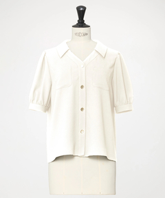 STRAWBERRY-FIELDS(ストロベリーフィールズ) |ポケットディティールジョーゼットブラウス