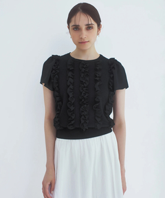 STRAWBERRY-FIELDS(ストロベリーフィールズ) |シフォンフリルニット