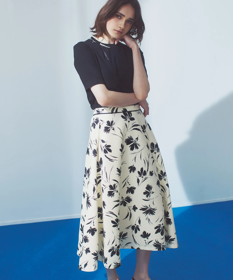 STRAWBERRY-FIELDS(ストロベリーフィールズ) |パールビジューリボンニット