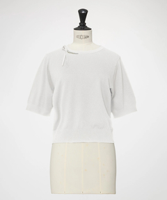 STRAWBERRY-FIELDS(ストロベリーフィールズ) |パールビジューリボンニット