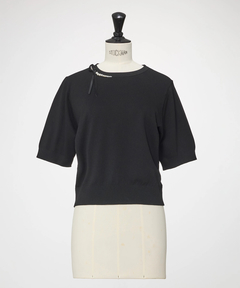 STRAWBERRY-FIELDS(ストロベリーフィールズ) |パールビジューリボンニット