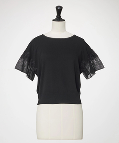 STRAWBERRY-FIELDS(ストロベリーフィールズ) |シアーフリルスリーブニット