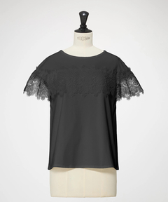 STRAWBERRY-FIELDS(ストロベリーフィールズ) |レース付きカットソー