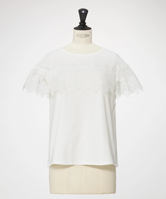 STRAWBERRY-FIELDS(ストロベリーフィールズ) |レース付きカットソー