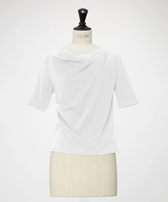 STRAWBERRY-FIELDS(ストロベリーフィールズ) |前後２ＷＡＹドレープネックカットソー