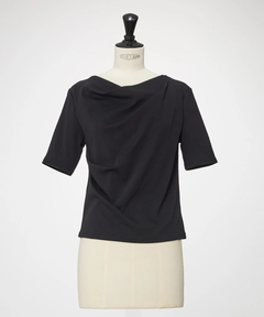 STRAWBERRY-FIELDS(ストロベリーフィールズ) |前後２ＷＡＹドレープネックカットソー