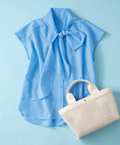 STRAWBERRY-FIELDS(ストロベリーフィールズ) |フレンチスリーブボウタイブラウス